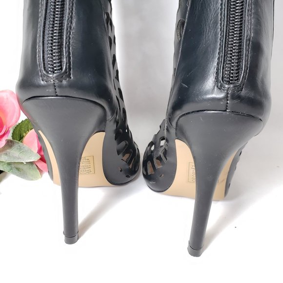 HeartSoul Lattice Cutout Boots New, 7.5 - Picture 8 of 16